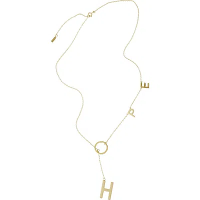 St. Moran Hope Lariat Necklace In Gold