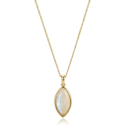 St. Moran Marquise Pendant Necklace In Neutral