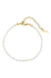 St. Moran Michel Freshwater Pearl Bracelet In White