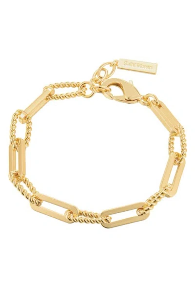 St. Moran Mixed Link Chain Bracelet In Metallic