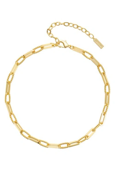 St. Moran Mixed Link Chain Necklace In Gold