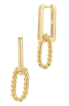 St. Moran Mixed Link Drop Earrings In Silver