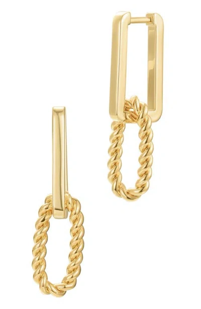 St. Moran Mixed Link Drop Earrings In Silver