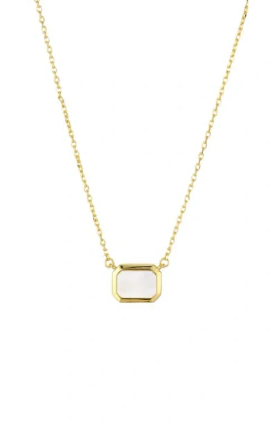St. Moran Mother-of-pearl Pendant Necklace In Gold