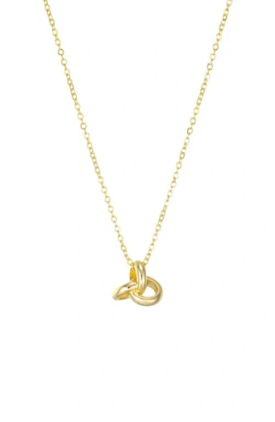 St. Moran Oversize Knot Pendant Necklace In Gold
