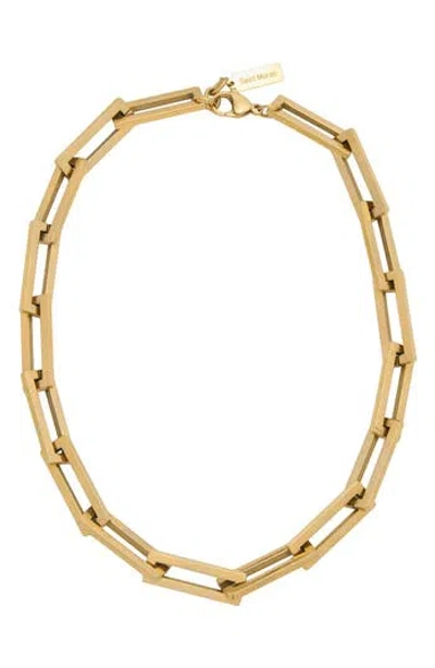 St. Moran Oversize Paper Clip Chain Necklace In Gold