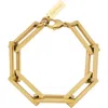 St. Moran Oversized Rectangular Link Bracelet In Gold