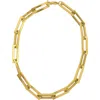 St. Moran Oversized Rectangular Link Statement Necklace In Gold
