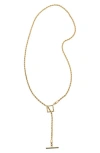 St. Moran 18k Plated 0.25 Ct. Tw. Diamond Rope Lariat Necklace In Gold
