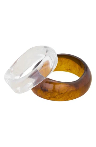 St. Moran Set Of 2 Lucite® Bangles
