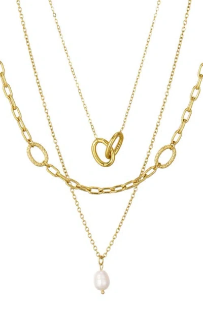 St. Moran Set Of 3 Assorted Necklaces In Multi