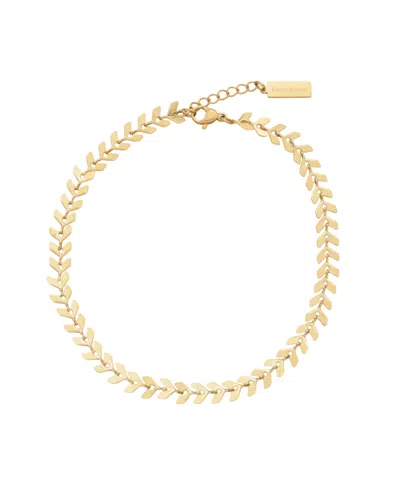 St. Moran Tarnish-resistant Gold Alina Fishtail Chain Anklet