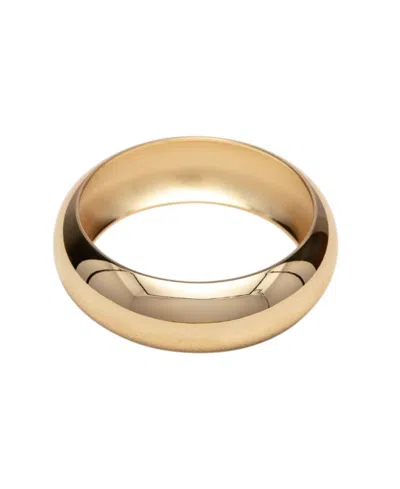 St. Moran Tarnish-resistant Gold Domed Auguste Bangle Bracelet