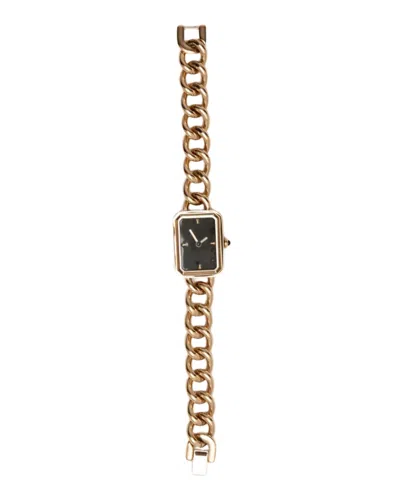 St. Moran Tarnish-resistant Gold-plated Stainless Steel Moran Chain Watch 19mmx25mm