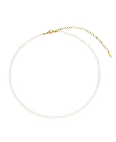 St. Moran Tarnish-resistant Natural Keshi Freshwater Pearl Rena Necklace In Gold