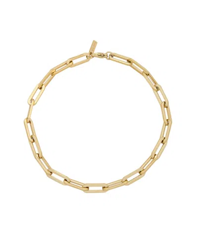 St. Moran Tarnish-resistant Silver Chunky Paperclip Yasmine Anklet In Gold