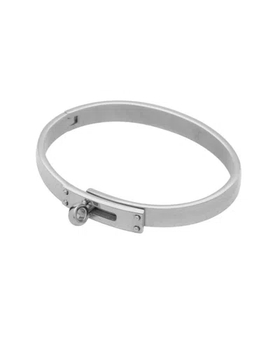 St. Moran Tarnish-resistant Silver Lock And Twist Voltaire Cuff Bracelet In Metallic