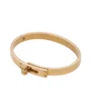 St. Moran Tarnish-resistant Silver Lock And Twist Voltaire Cuff Bracelet In Gold