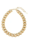 St. Moran Teardrop Beaded Statement Necklace In Gold