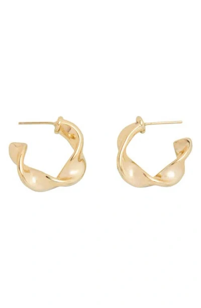 St. Moran Twist Hoop Earrings In Gold