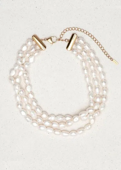 St. Moran Women's Gabriela Necklace In Pearls In White
