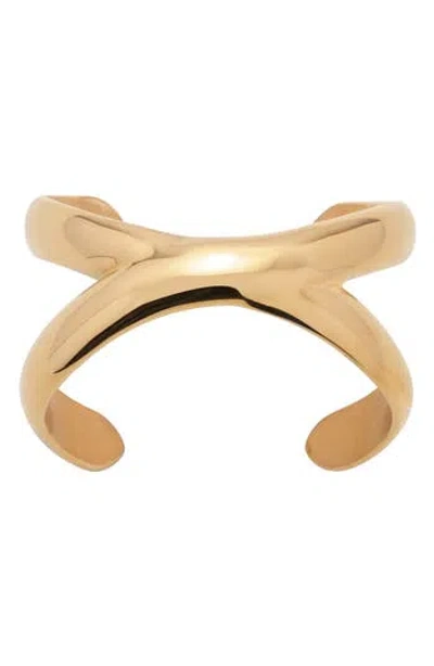 St. Moran Xenia X Cuff Bracelet In Yellow