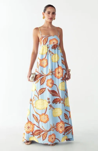 St Mrlo Aster Maxi Dress In Multi