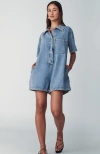 St Mrlo Denim Romper In Blue