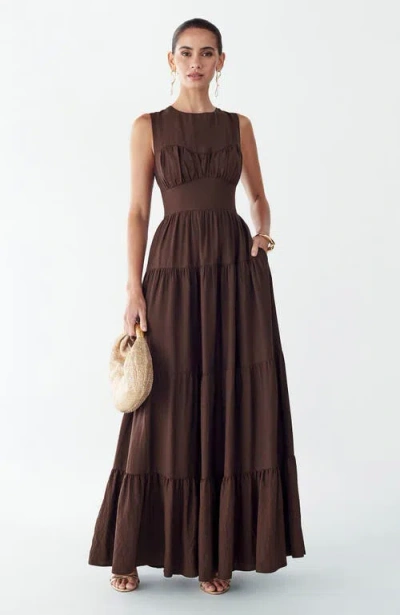St Mrlo Elowyn Maxi Dress In Brown