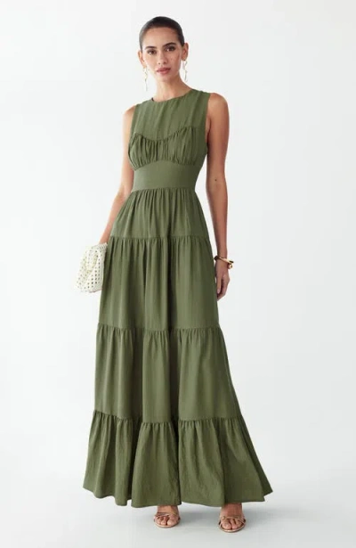St Mrlo Elowyn Maxi Dress In Green