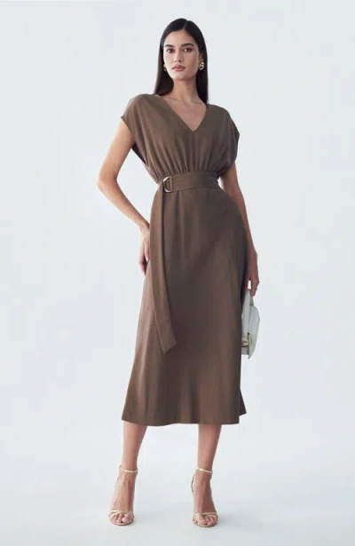 St Mrlo Enzy Dress In Brown