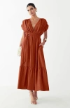 St Mrlo Este Midi Dress In Brown