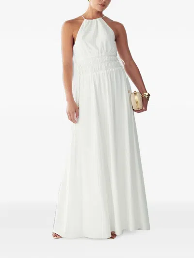 St Mrlo Halterneck Maxi Dress In White