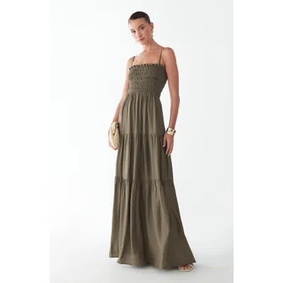 St Mrlo Lennie Maxi Dress In Green