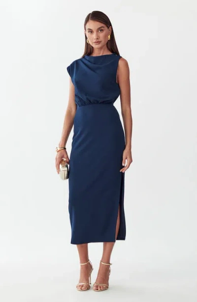 St Mrlo Lily Midi Dress In Blue