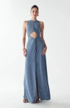 St Mrlo Malia Maxi Dress In Blue