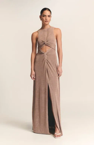 St Mrlo Malia Maxi Dress In Brown
