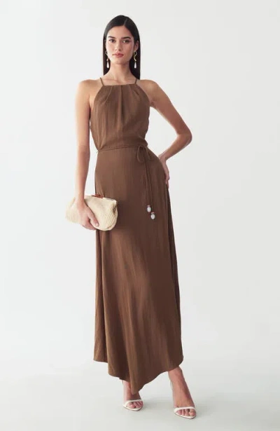 St Mrlo Marni Midi Dress In Brown