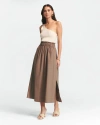 St Mrlo Meli Linen Skirt In Brown