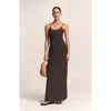 St Mrlo Myrtle Slip Dress In Brown