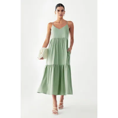 St Mrlo Phi Phi Midi Dress In Green