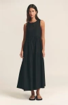St Mrlo Remi Tiered Dress In Black