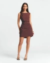 St Mrlo Sara Mini Dress In Brown