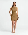St Mrlo Sara Mini Dress In Brown