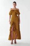 St Mrlo Shelly Maxi Dress In Brown