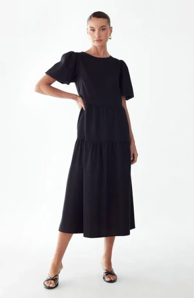 St Mrlo Sitia Midi Dress In Black
