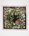 St. Piece Brittany Double-sided Large Square Silk Scarf In Multi
