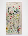 St. Piece Whitney Double Sided Floral-print Scarf In Cream Black