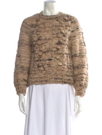 Pre-owned St. Roche Alpaca Crew Neck Sweater In Neutral