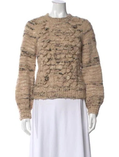 Pre-owned St. Roche Alpaca Striped Sweater In Neutrals
